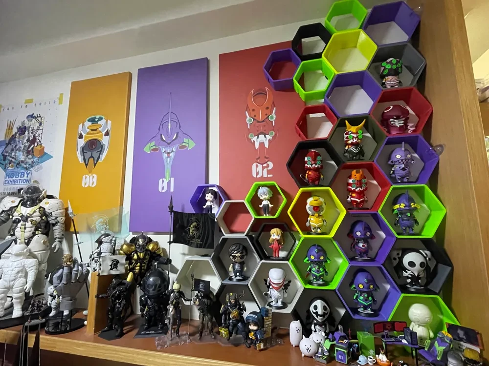 Exhibición Hexagonal de Panales